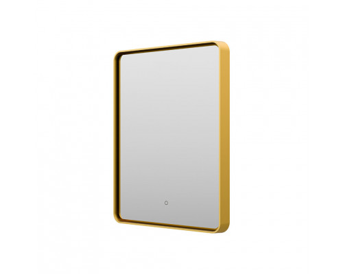 Приобрести MERCURY - Зеркало 600х800 прямоуг. Rettangolo 6 (золото янтарь) нейтр.св. сенсор на зеркале в магазине сантехники Santeh-Crystal.ru