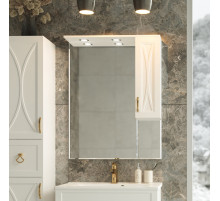 Амбра - 80 зеркало-шкаф прав. (свет)