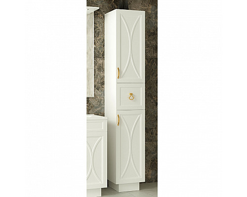 Купить Амбра - 35 Пенал левый белый в магазине сантехники Santeh-Crystal.ru