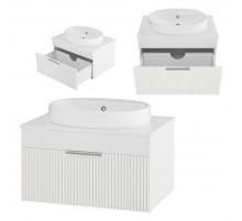 ENFIDA - 70 Тумба подвесная белая мат. эмаль 1 ящ.  (Энфида)