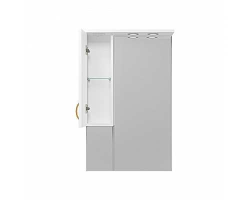 Приобрести Амбра - 65 зеркало-шкаф лев. (свет) в магазине сантехники Santeh-Crystal.ru