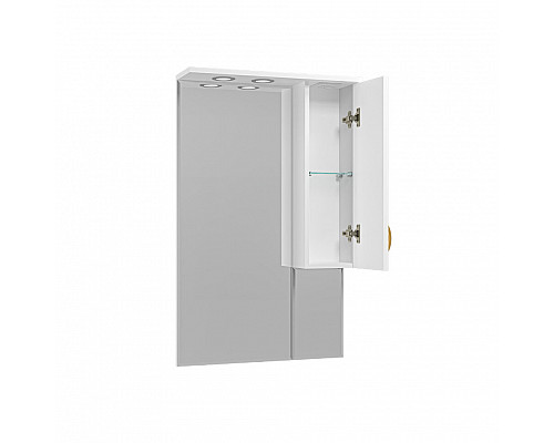 Купить Амбра - 65 зеркало-шкаф прав. (свет) в магазине сантехники Santeh-Crystal.ru