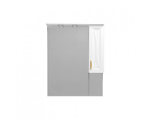 Приобрести Амбра - 80 зеркало-шкаф прав. (свет) в магазине сантехники Santeh-Crystal.ru