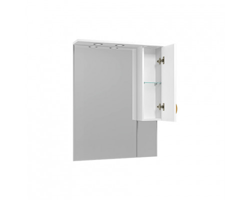 Приобрести Амбра - 80 зеркало-шкаф прав. (свет) в магазине сантехники Santeh-Crystal.ru