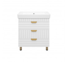 GLOSTER - 80 Тумба с 3 ящ. напольная, белый