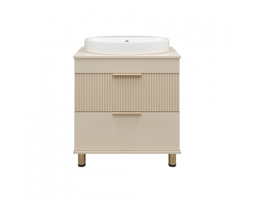 Купить ENFIDA - 70 Тумба напольная 2 ящ. бежевая мат. эмаль (Энфида) в магазине сантехники Santeh-Crystal.ru