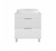 ENFIDA - 70 Тумба напольная 2 ящ. белая мат. эмаль (Энфида)