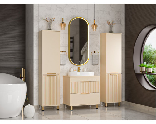 Купить ENFIDA - 40 Пенал универс. левый бежевый с Б/К в магазине сантехники Santeh-Crystal.ru