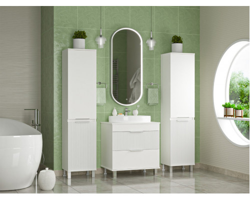 Приобрести ENFIDA - 40 Пенал универс. правый белый с Б/К в магазине сантехники Santeh-Crystal.ru