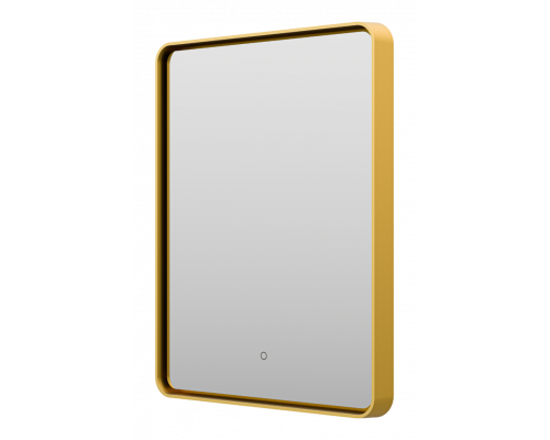 Приобрести MERCURY - Зеркало 600х800 прямоуг. Rettangolo 6 (золото янтарь) нейтр.св. сенсор на зеркале в магазине сантехники Santeh-Crystal.ru