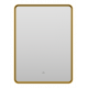 Приобрести MERCURY - Зеркало 600х800 прямоуг. Rettangolo 6 (золото янтарь) нейтр.св. сенсор на зеркале в магазине сантехники Santeh-Crystal.ru