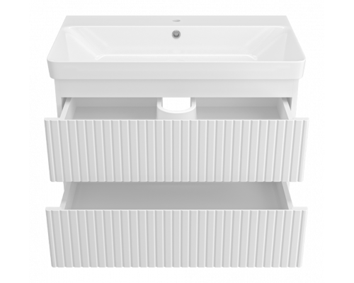 Заказать VICTORY - 80 Тумба подвесная с 2 ящ. белый в магазине сантехники Santeh-Crystal.ru