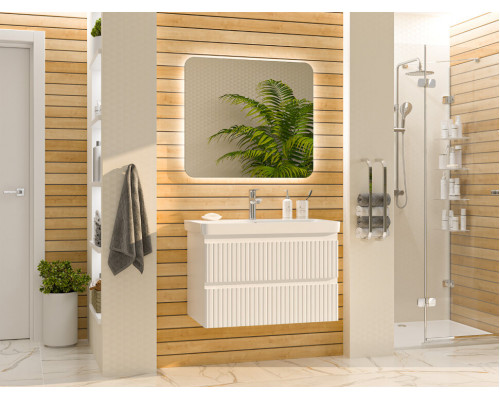 Заказать VICTORY - 80 Тумба подвесная с 2 ящ. белый в магазине сантехники Santeh-Crystal.ru