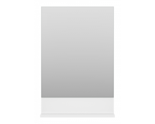 Купить Алиса - 50 Зеркало белое с полкой в магазине сантехники Santeh-Crystal.ru