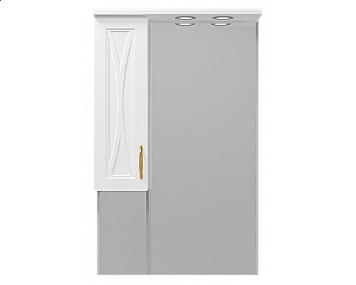 Приобрести Амбра - 65 зеркало-шкаф лев. (свет) в магазине сантехники Santeh-Crystal.ru