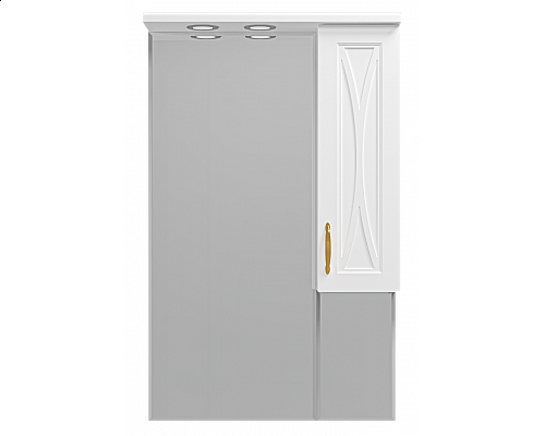 Купить Амбра - 65 зеркало-шкаф прав. (свет) в магазине сантехники Santeh-Crystal.ru