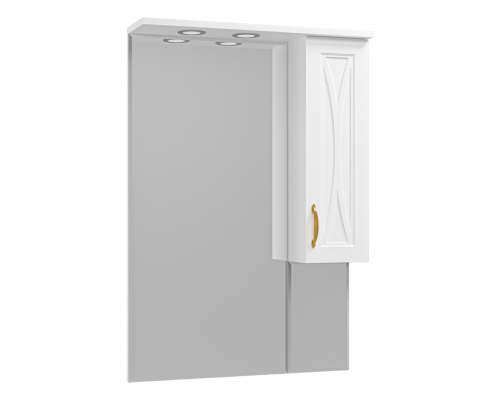 Заказать Амбра - 70 зеркало-шкаф прав. (свет) в магазине сантехники Santeh-Crystal.ru