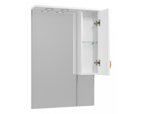 Заказать Амбра - 70 зеркало-шкаф прав. (свет) в магазине сантехники Santeh-Crystal.ru