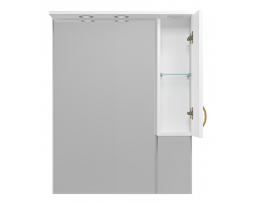 Приобрести Амбра - 80 зеркало-шкаф прав. (свет) в магазине сантехники Santeh-Crystal.ru