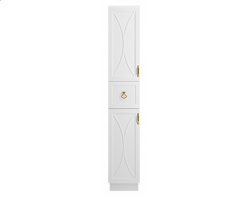 Купить Амбра - 35 Пенал левый белый в магазине сантехники Santeh-Crystal.ru