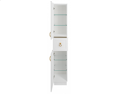 Купить Амбра - 35 Пенал левый белый в магазине сантехники Santeh-Crystal.ru