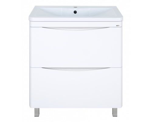 Заказать Атлантик - 80 Тумба напольная  с 2 ящ. закруг. края в магазине сантехники Santeh-Crystal.ru