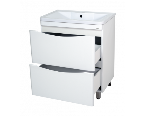 Заказать Атлантик - 80 Тумба напольная  с 2 ящ. закруг. края в магазине сантехники Santeh-Crystal.ru