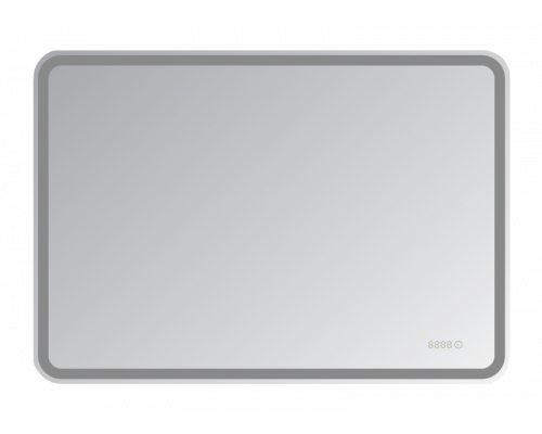 Приобрести СТАЙЛ D13 зеркало 1000*700 с часами в магазине сантехники Santeh-Crystal.ru