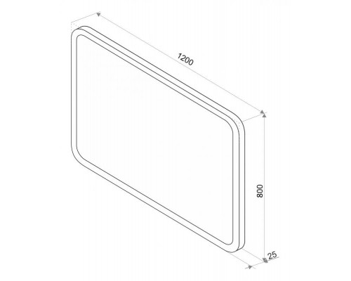 Купить СТАЙЛ D13 зеркало 1200*800 с часами в магазине сантехники Santeh-Crystal.ru