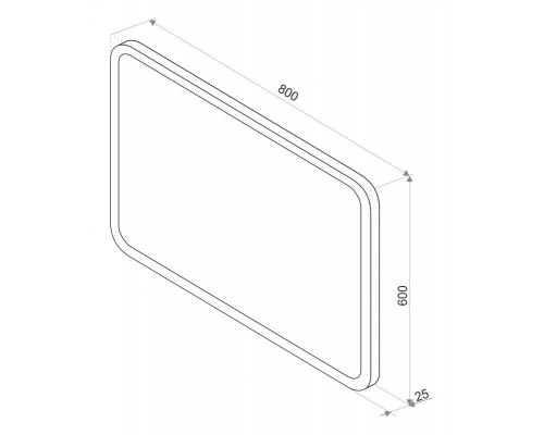 Приобрести СТАЙЛ D13  Зеркало 800*600 с часами в магазине сантехники Santeh-Crystal.ru