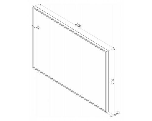 Приобрести СТАЙЛ S1 Зеркало 1000*700 в магазине сантехники Santeh-Crystal.ru