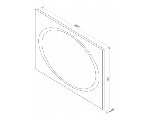 Заказать СТАЙЛ X1 Зеркало 1000*800 в магазине сантехники Santeh-Crystal.ru