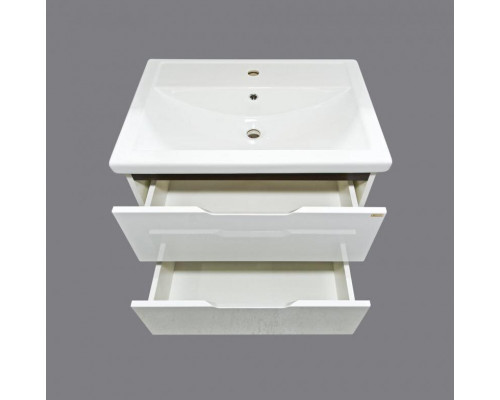 Купить Лайм - 60 Тумба напольная  с 2 ящ. комбинированная О в магазине сантехники Santeh-Crystal.ru