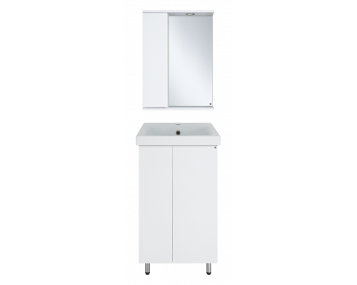 Заказать Лира - 50 Зеркало-шкаф с 1 шкаф. левый белая эмаль в магазине сантехники Santeh-Crystal.ru