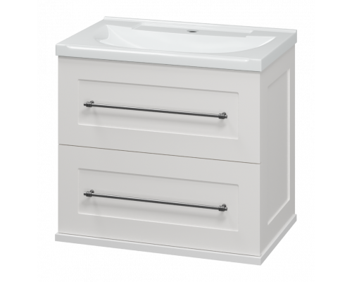 Заказать Марта - 60 Тумба подвесная 2 ящ. белая эмаль (глянец) в магазине сантехники Santeh-Crystal.ru