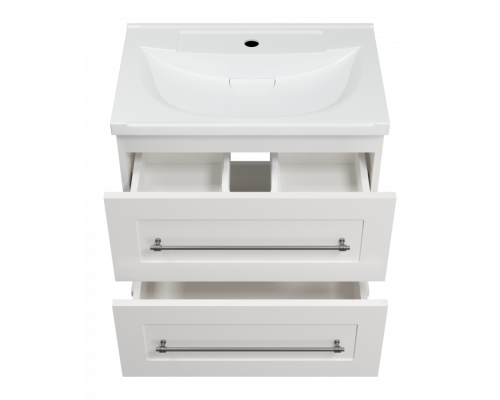 Заказать Марта - 60 Тумба подвесная 2 ящ. белая эмаль (глянец) в магазине сантехники Santeh-Crystal.ru