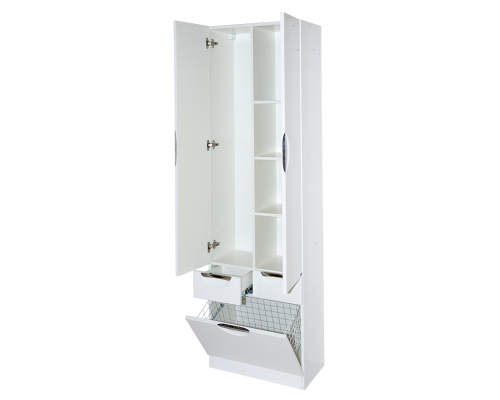 Заказать Орхидея - 60 Пенал белая эмаль / Б/К с 2 ящ. в магазине сантехники Santeh-Crystal.ru