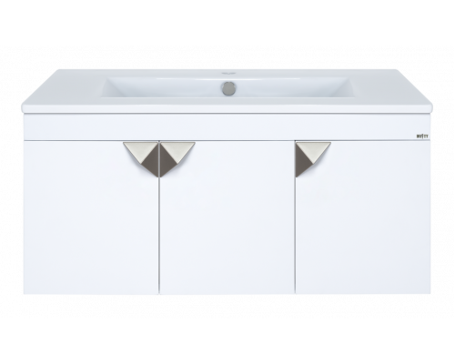 Купить Сахара - 90 Тумба прямая подвесная белая в магазине сантехники Santeh-Crystal.ru