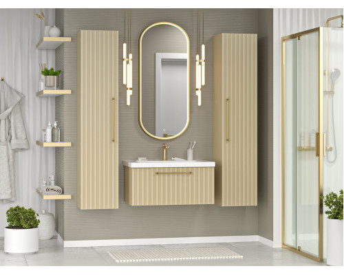 Купить ALICANTE - 35 Пенал подвесной универс. капучино в магазине сантехники Santeh-Crystal.ru