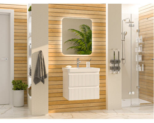 Заказать VICTORY - 60 Тумба подвесная с 2 ящ. белый / раковина в магазине сантехники Santeh-Crystal.ru