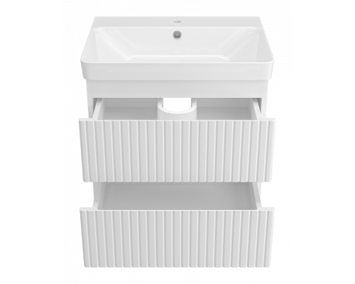 Заказать VICTORY - 60 Тумба подвесная с 2 ящ. белый / раковина в магазине сантехники Santeh-Crystal.ru