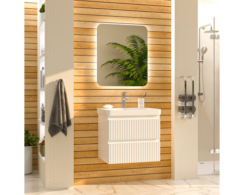 Заказать VICTORY - 60 Тумба подвесная с 2 ящ. белый / раковина в магазине сантехники Santeh-Crystal.ru