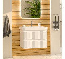 VICTORY - 70 Тумба подвесная с 2 ящ. белый / раковина