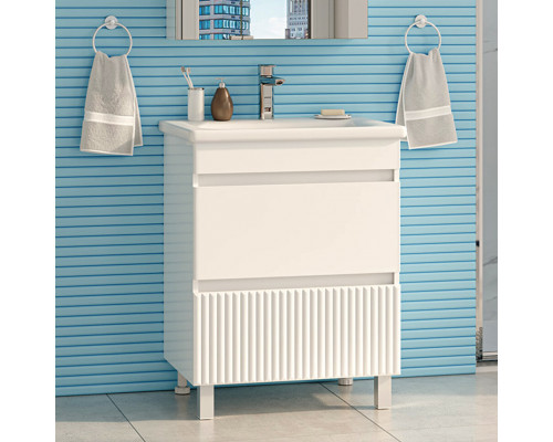 Приобрести Мира - 65 Тумба напольная с 2 ящ.эмаль в магазине сантехники Santeh-Crystal.ru