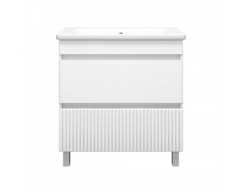 Приобрести Мира - 80 Тумба напольная с 2 ящ.эмаль в магазине сантехники Santeh-Crystal.ru