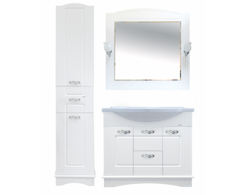 Купить Эльбрус - 40 Пенал белая эмаль 1 ящ. лев. / Б/К в магазине сантехники Santeh-Crystal.ru