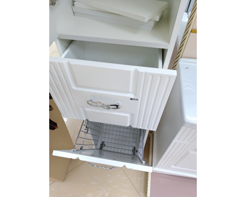 Купить Эльбрус - 40 Пенал белая эмаль 1 ящ. лев. / Б/К в магазине сантехники Santeh-Crystal.ru