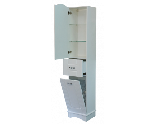 Купить Эльбрус - 40 Пенал белая эмаль 1 ящ. лев. / Б/К в магазине сантехники Santeh-Crystal.ru