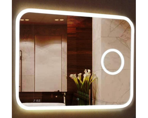 Заказать СТАЙЛ B 135 Зеркало 1000*700 с увеличительным зеркалом, часами в магазине сантехники Santeh-Crystal.ru