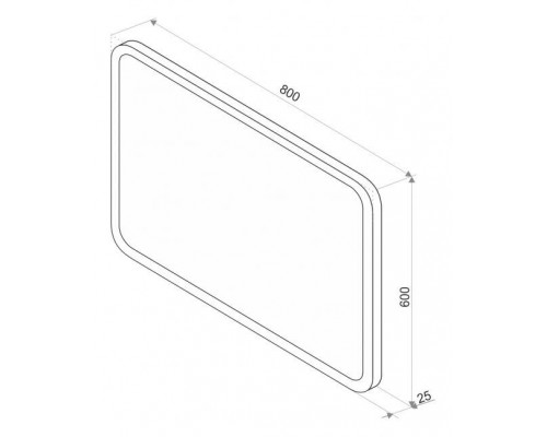 Приобрести СТАЙЛ D13  Зеркало 800*600 с часами в магазине сантехники Santeh-Crystal.ru